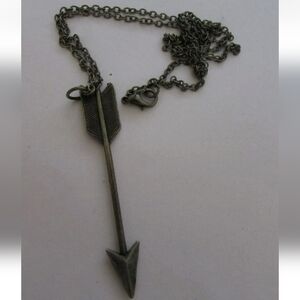 Antique Arrow Pendant Necklace